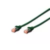 DIGITUS CAT 6 S/FTP patchkabelset DK-1644-010-G-10, 1 m, groen, 10 stuks