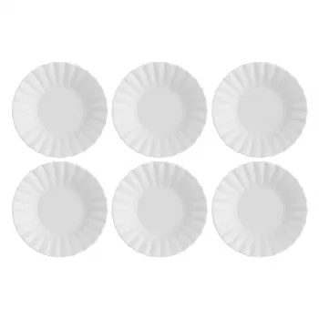 Soepbordenset LA PORCELLANA BIANCA Ducale White, 6 stuks, 22 cm