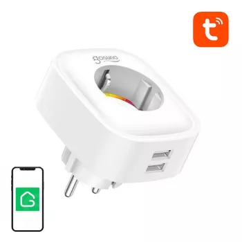 Smart stekkerdoos WiFi Gosund SP112 2xUSB, 16A, Tuya