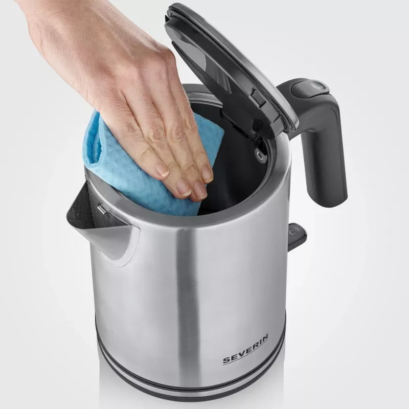Severin WK 3489 elektrische waterkoker 1 l 2400 W zwart, zilver