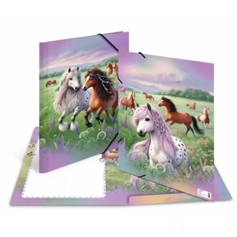 Snelhechter HERMA elastomap A3 karton Horse World