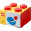 LEGO bureaulade 4, opbergbox rood, noppen