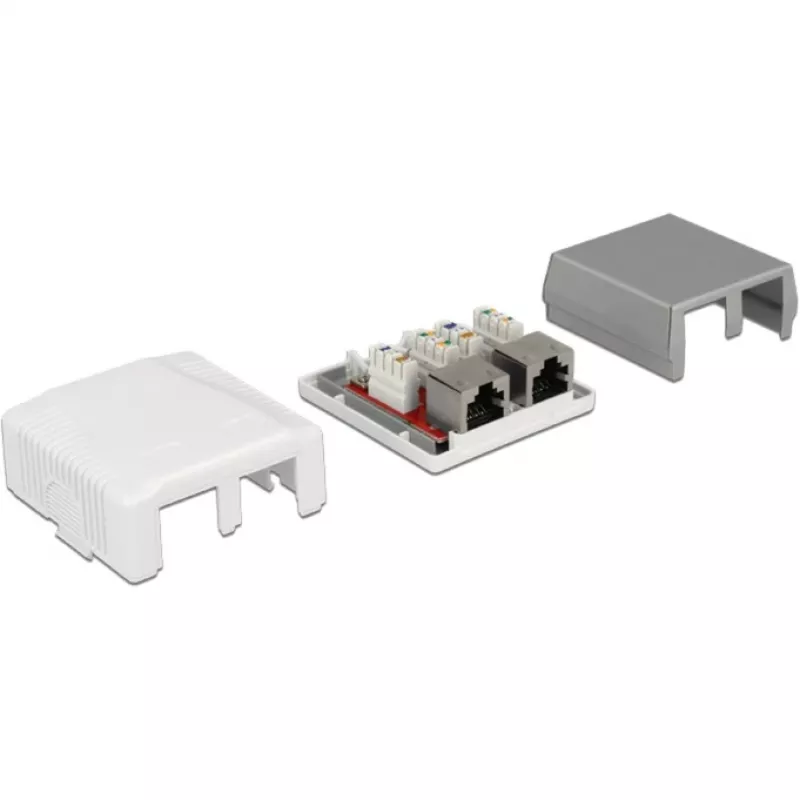 Opbouwdoos 2 x RJ-45 DeLOCK 86197