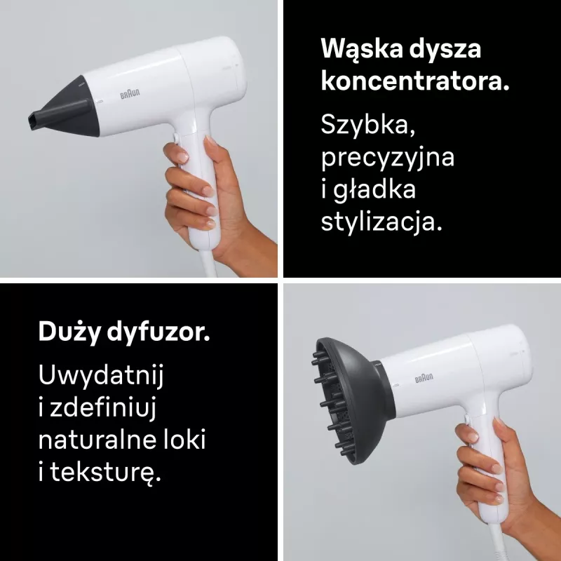 Haardroger Braun BRHD226E 2200W Ionic Technology Licht