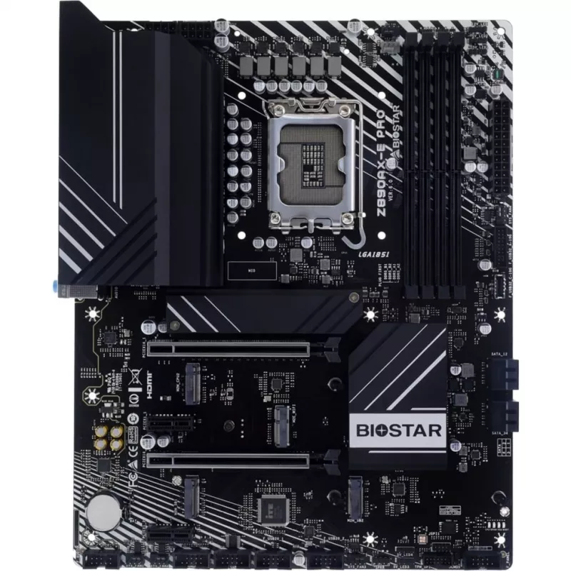 Biostar Z890AX-E Pro moederbord, Intel Z890, LGA 1851, ATX, DDR5