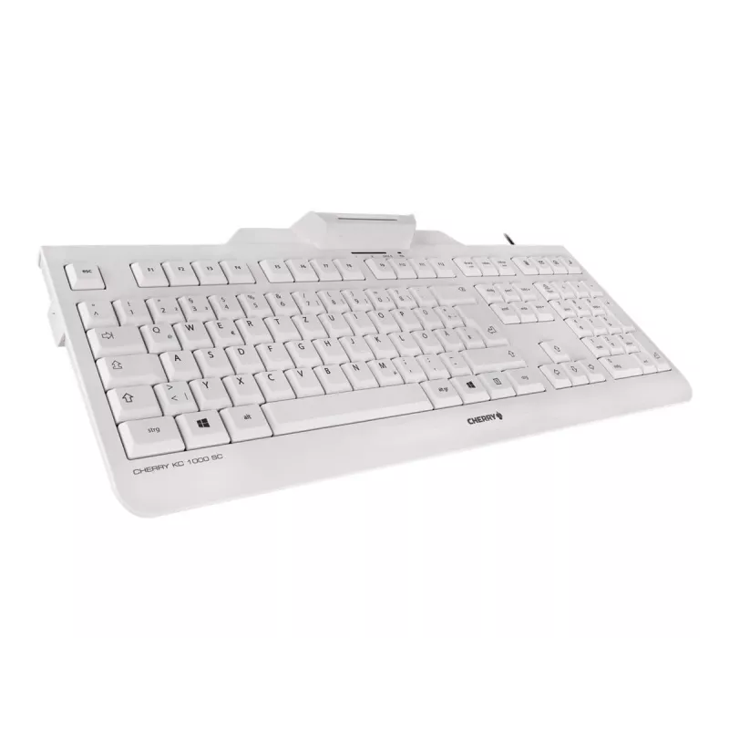 CHERRY KC 1000 SC bedrade smartcard-toetsenbord lichtgrijs USB QWERTY UK