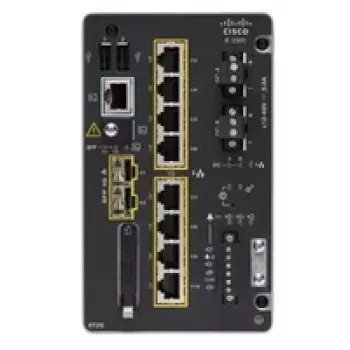 Cisco Catalyst IE3300 switch met 8 GE koper + 2 GE SFP-module