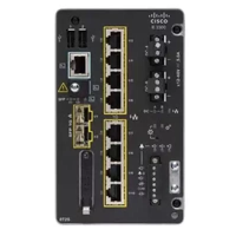 Cisco Catalyst IE3300 switch met 8 GE koper + 2 GE SFP-module