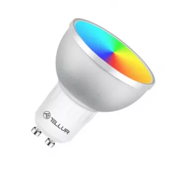LED slimme lamp Tellur GU10 5W RGB dimbaar – GU10-fitting, 5 W, RGB, slimme bediening