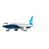 Bouwset Cobi Boeing 737-8 — 340 stukjes, aanbevolen leeftijd 7+, blauw en wit