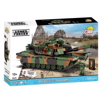 Constructieset Cobi M1A2 SEPV3 Abrams model met 1.065 bouwstenen