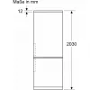 Bosch Serie 4 KGN39VICT koel-vriescombinatie, vrijstaand, 363 l (260 l + 103 l), 203 cm, energieklasse C, roestvrij staal