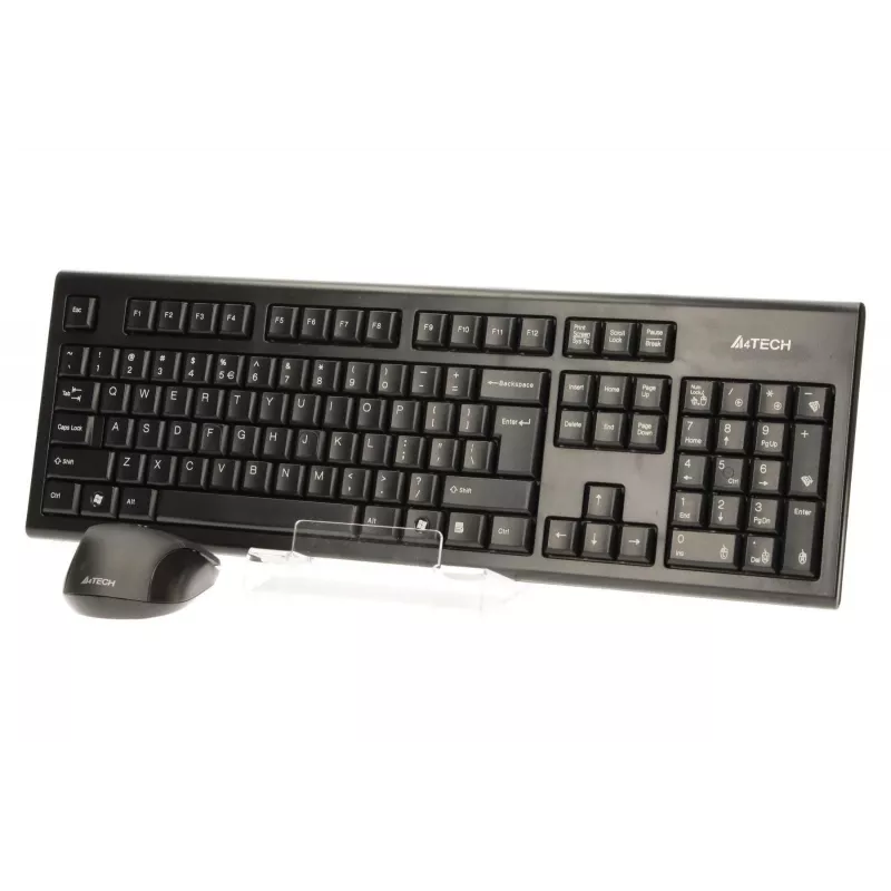 A4Tech 7100N desktop-toetsenbord muis inclusief RF Wireless QWERTY Engels zwart