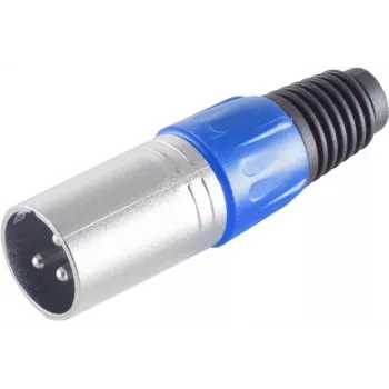 shiverpeaks BASIC-S BS55002-B XLR-stekker, blauw