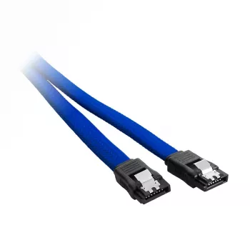 CableMod ModMesh - SATA-kabel - Serial ATA 150/300/600 - SATA (W) naar SATA (W) - 60 cm - blauw (CM-CAB-SATA-N60KB-R)