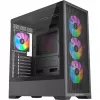 PC-behuizing Silentware Core 100 A-RGB zwart — model CORE100zwart, A-RGB-verlichting, midtower-formfactor