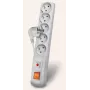 HSK DATA Acar F5 5m stroomverlenging 5 stopcontacten binnen/buiten grijs