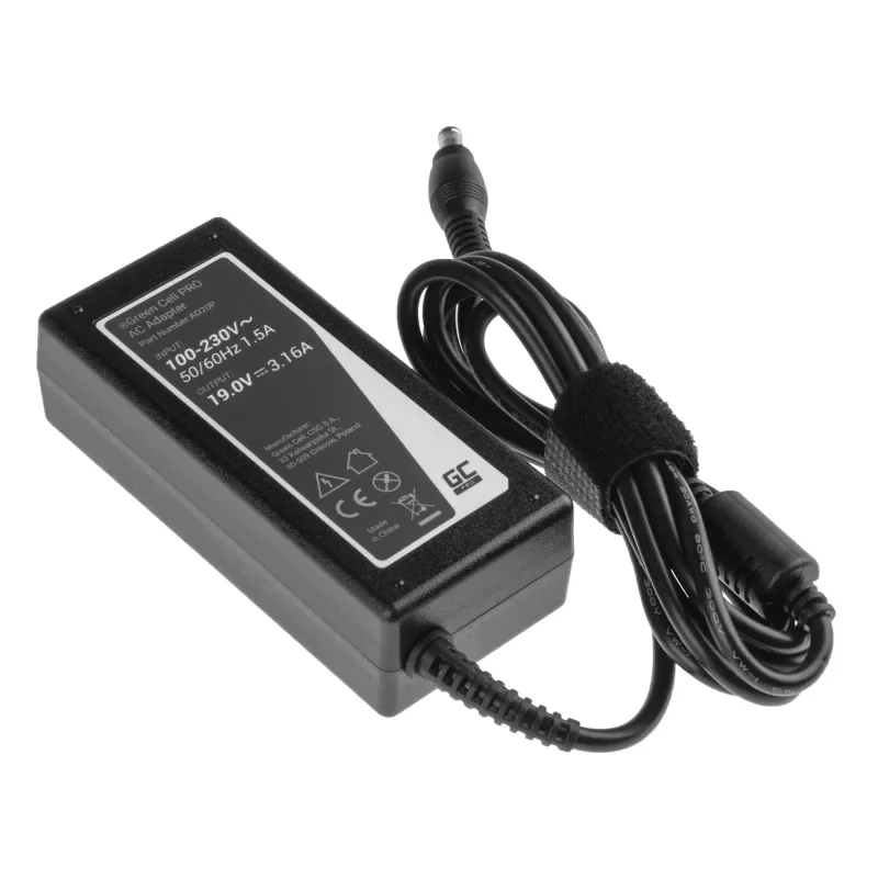 Green Cell AD20P voeding/adapter binnen 60 W zwart