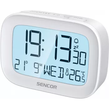 Digitale wekker SENCOR SRC 2200 met LED-display en batterijback-up