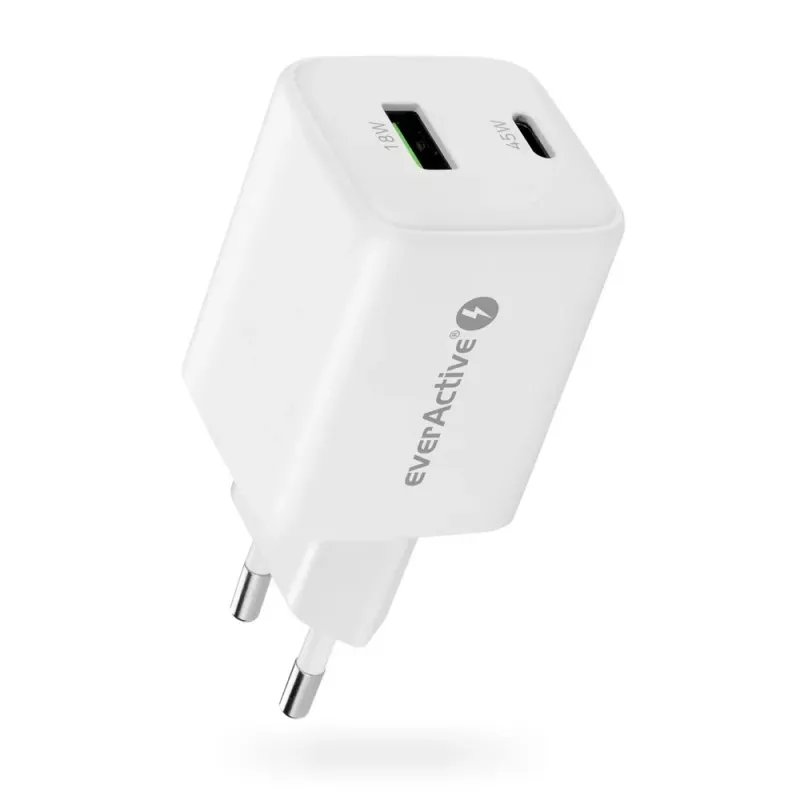 Wandlader everActive SC-450Q 45W 1×USB-C 1×USB-A wit