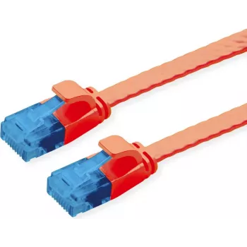 VALUE patchkabel Cat.6A (klasse EA) UTP, extra plat, rood, 0,5 m (21.99.2020)