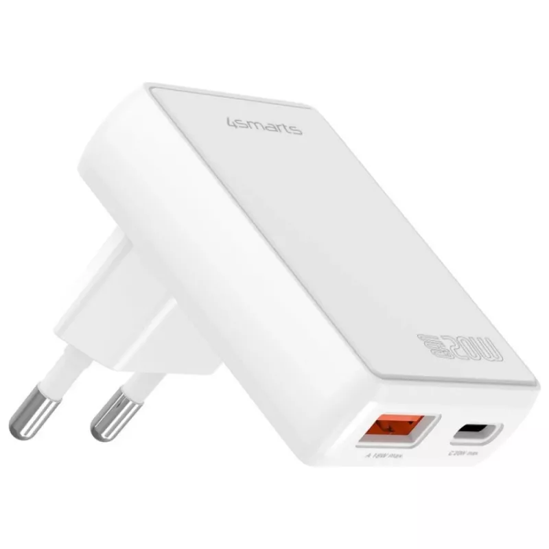 Indoor-oplader 4smarts 546020 universeel wit AC-snelladen