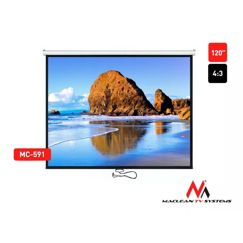 Projectiescherm Maclean MC-591 3,05 m (120 inch) 4:3