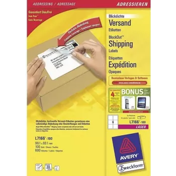 Avery Zweckform Avery - wit - 99,1 x 93,1 mm 600 etiketten (100 vel x 6)
