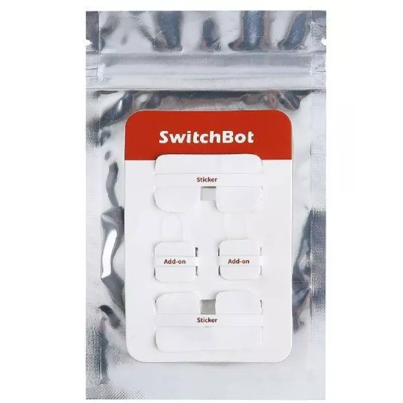SwitchBot Add-On Sticker draadloze bediening — smart home add-on sticker (ADD-ONSTICKER)