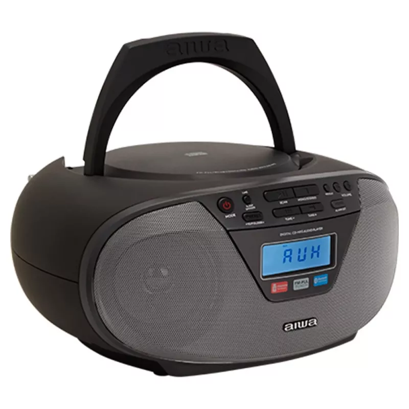 Audiomicrosysteem Aiwa BBTU-400BK, CD/MP3/FM-PLL/BT-speler (zwart)