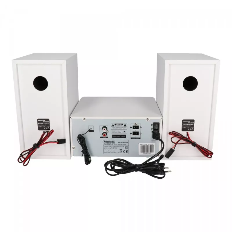 Home audio microsysteem BLAUPUNKT MS16BT 15 W, CD/USB/MP3, Bluetooth, FM RDS, wit