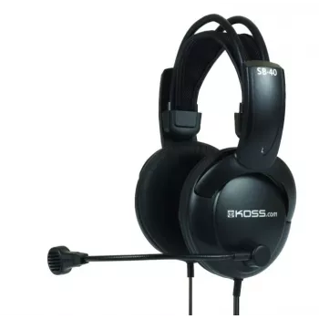 Koss SB40 hoofdtelefoon/headset bedrade hoofdband telefoneren/muziek zwart
