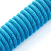 CableMod Classic spiraalvormige toetsenbordkabel CM-CKCA-CK-KK150KK-R, USB-C naar USB-A, 150 cm, zwart (Midnight Black)