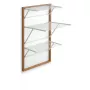 ARREDAMENTI KARIM wandmontage wasrek - 63 x 68 cm, bruin