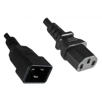 Microconnect PE030605 stroomkabel zwart 0,5 m C13-koppeling C20-koppeling