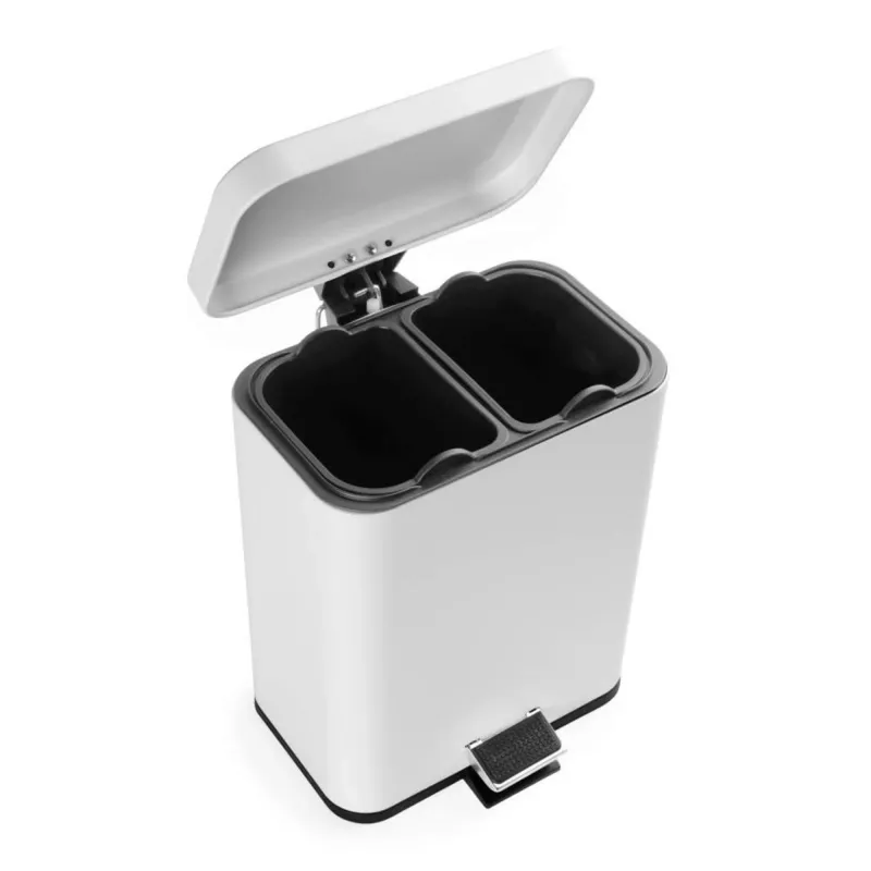 Afvalemmer Beldray LA035235WHTFEU7 dubbele vakken 5 L wit
