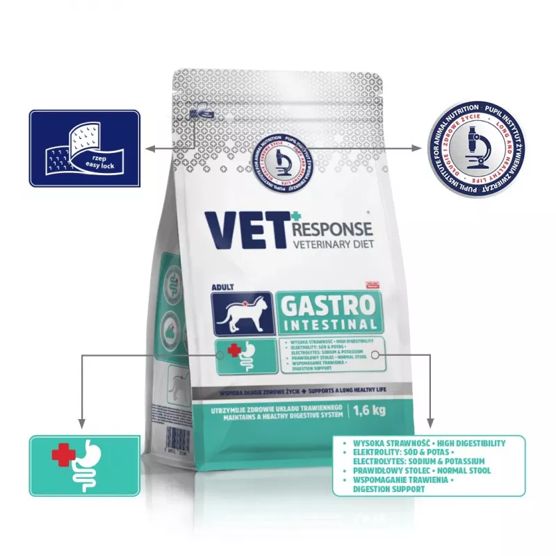 VET RESPONSE Gastrointestinal - droogvoer voor katten - 1,6 kg