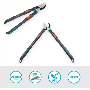 Gardena takkenschaar TeleCut Pro L grijs/turquoise 65 cm - 90 cm (12041-88)