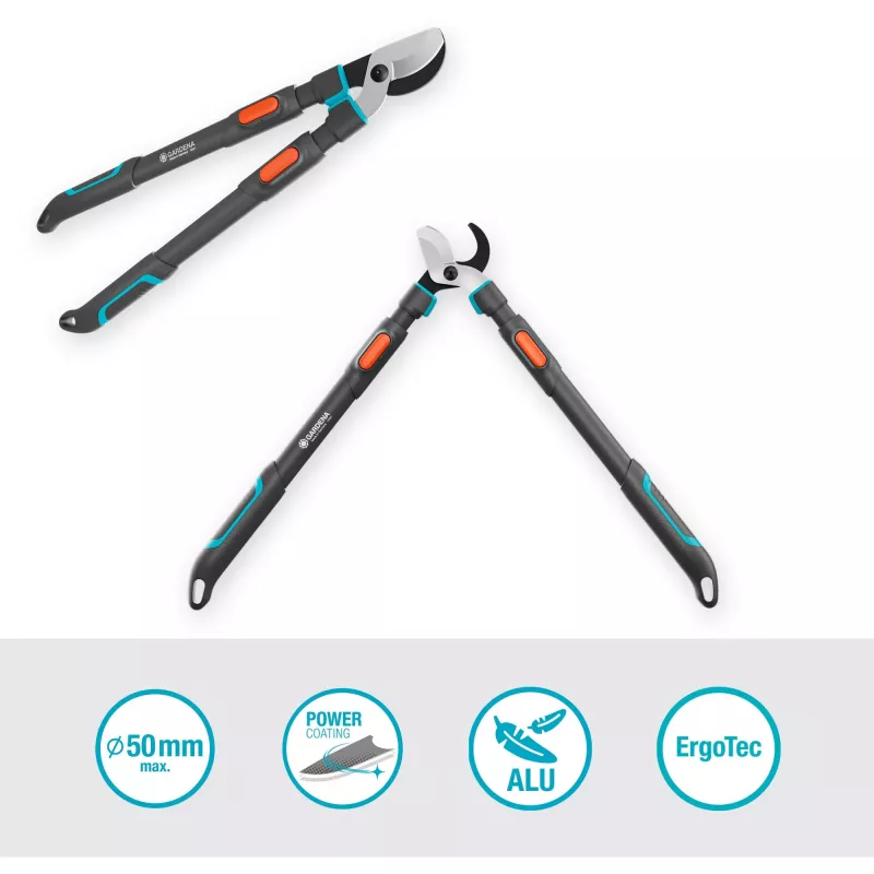Gardena takkenschaar TeleCut Pro L grijs/turquoise 65 cm - 90 cm (12041-88)
