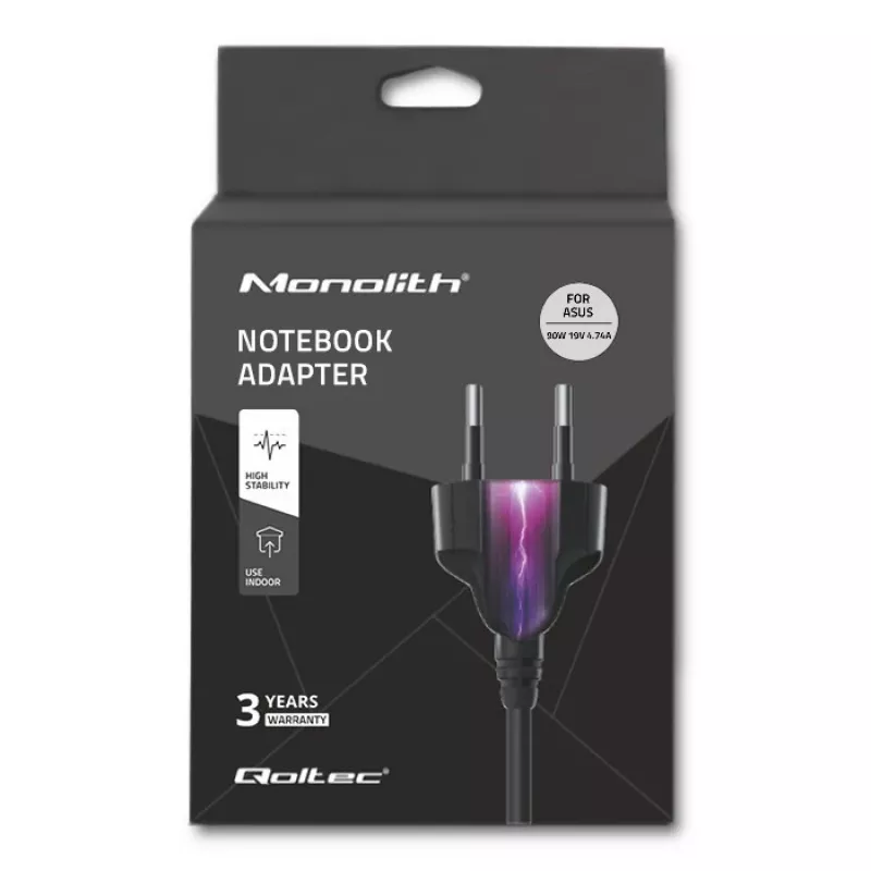 Qoltec 50071 90W voeding/adapter indoor zwart