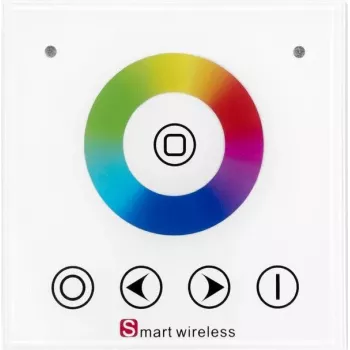 LED-strip-wandpaneelcontroller EUROLITE 50531118 RGB RF, draadloze afstandsbediening voor RGB-LED-panelen