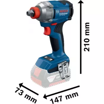 Accu-slagschroevendraaier GDX 18V-285 Professional, 18 volt (Blauw, 2x lithium-ionaccu 4,0 Ah, in L-BOXX)