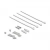 DELOCK blindplaat 4-poorts voor Keystone RJ-modules, zwart, metaal – tafel-/wand-/dinrailmontage