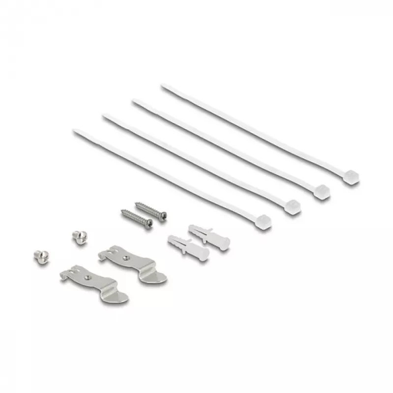 DELOCK blindplaat 4-poorts voor Keystone RJ-modules, zwart, metaal – tafel-/wand-/dinrailmontage