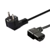 Netkabel SAVIO CL-115 IEC C13 naar stekker, 1,2 m, zwart