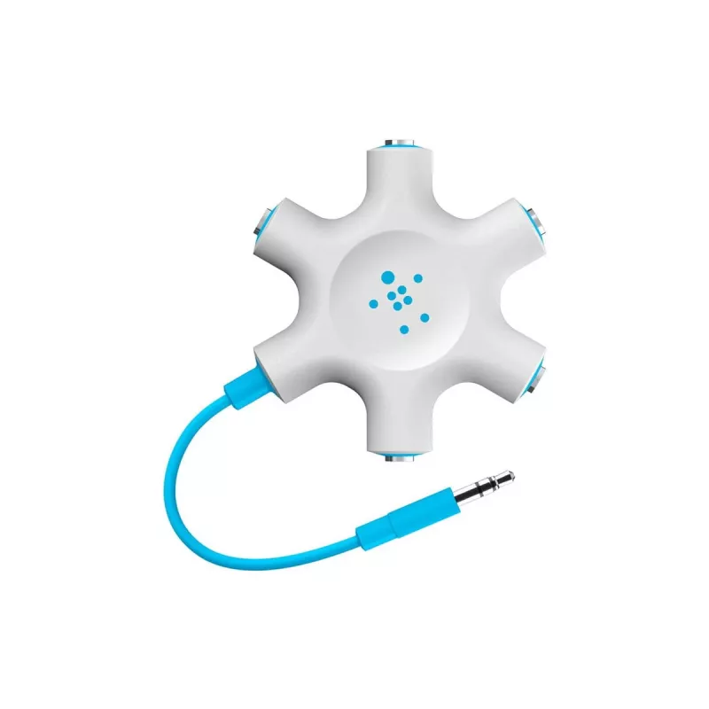 Belkin F8Z274BT - groen - wit - 1x 3,5mm - 5x 3,5mm - male - female