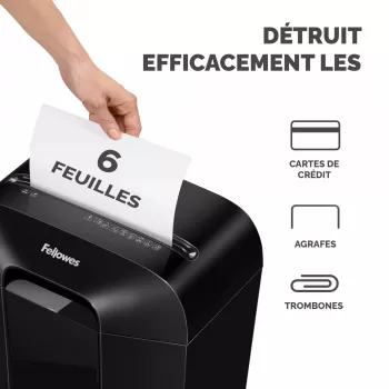 Powershred | LX25 | zwart | 11,5 L | creditcardvernietiging | dB | papierverwerking standaard/uitvoer 6 vel per keer | partikelsnijder-documentenvernietiger | garantie 24 maanden