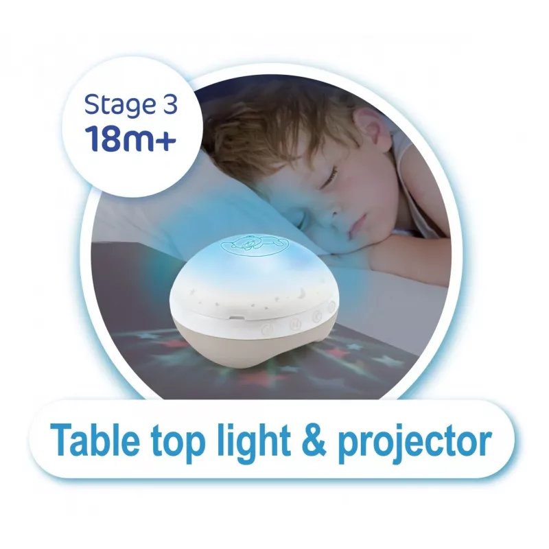 3in1 muziekprojector carrousel beige