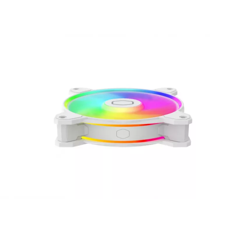 Cooler Master MasterFan MF120 Halo2 White Edition MFL-B2DW-21NP2-R2 120 mm ARGB-behuizingventilator, 27 dB, 51,88 CFM, wit