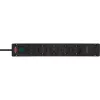 Brennenstuhl Bremounta stekkerdoos, 5 stopcontacten, 2x USB-C, 3 m, zwart